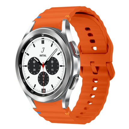 Wave Pattern Stitched Silicone Watch Band