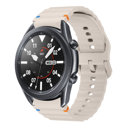 Wave Pattern Stitched Silicone Watch Band