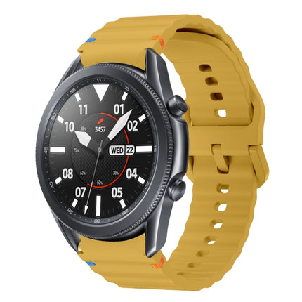 Wave Pattern Stitched Silicone Watch Band
