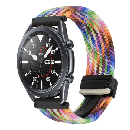 22mm Magnetic Buckle Braided Watch Band, For Samsung Galaxy Gear S3 Frontier, For Samsung Galaxy Watch 3 45mm
