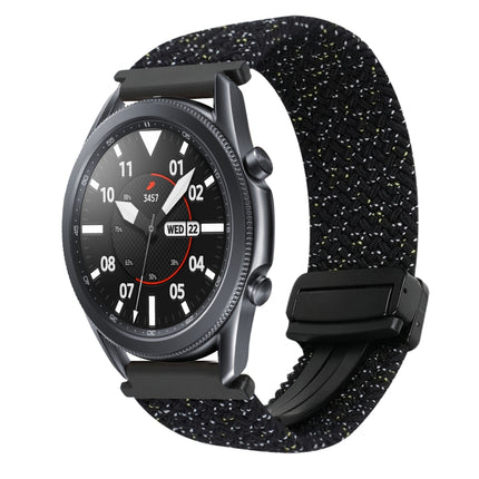 22mm Magnetic Buckle Braided Watch Band, For Samsung Galaxy Gear S3 Frontier, For Samsung Galaxy Watch 3 45mm