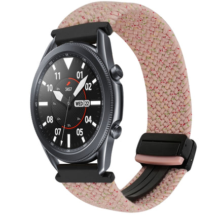 22mm Magnetic Buckle Braided Watch Band, For Samsung Galaxy Gear S3 Frontier, For Samsung Galaxy Watch 3 45mm