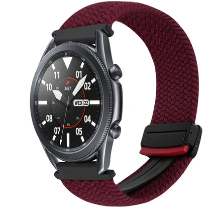 22mm Magnetic Buckle Braided Watch Band, For Samsung Galaxy Gear S3 Frontier, For Samsung Galaxy Watch 3 45mm