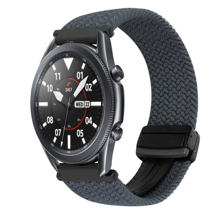 22mm Magnetic Buckle Braided Watch Band, For Samsung Galaxy Gear S3 Frontier, For Samsung Galaxy Watch 3 45mm