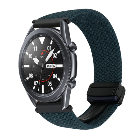 22mm Magnetic Buckle Braided Watch Band, For Samsung Galaxy Gear S3 Frontier, For Samsung Galaxy Watch 3 45mm