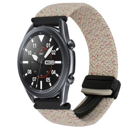 22mm Magnetic Buckle Braided Watch Band, For Samsung Galaxy Gear S3 Frontier, For Samsung Galaxy Watch 3 45mm