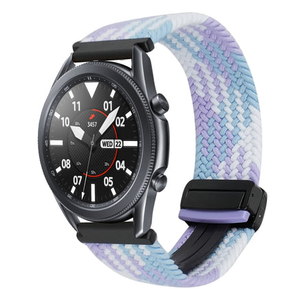 22mm Magnetic Buckle Braided Watch Band, For Samsung Galaxy Gear S3 Frontier, For Samsung Galaxy Watch 3 45mm