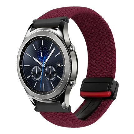 22mm Magnetic Buckle Braided Watch Band, For Samsung Galaxy Gear S3 Classic, For Samsung Galaxy Watch 46mm - DealBuddy