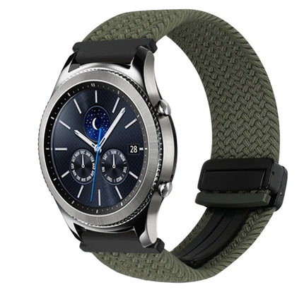 22mm Magnetic Buckle Braided Watch Band, For Samsung Galaxy Gear S3 Classic, For Samsung Galaxy Watch 46mm - DealBuddy