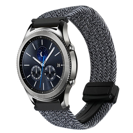22mm Magnetic Buckle Braided Watch Band, For Samsung Galaxy Gear S3 Classic, For Samsung Galaxy Watch 46mm - DealBuddy