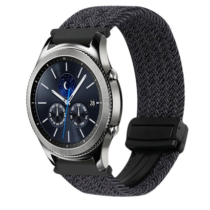 22mm Magnetic Buckle Braided Watch Band, For Samsung Galaxy Gear S3 Classic, For Samsung Galaxy Watch 46mm - DealBuddy