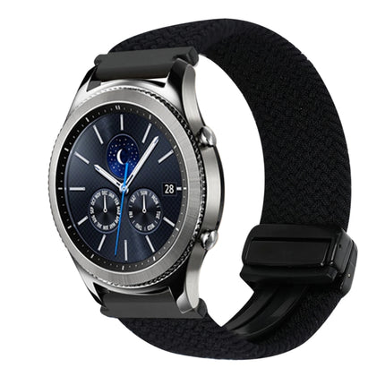 22mm Magnetic Buckle Braided Watch Band, For Samsung Galaxy Gear S3 Classic, For Samsung Galaxy Watch 46mm - DealBuddy