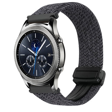 22mm Magnetic Buckle Braided Watch Band, For Samsung Galaxy Gear S3 Classic, For Samsung Galaxy Watch 46mm - DealBuddy