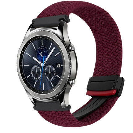 22mm Magnetic Buckle Braided Watch Band, For Samsung Galaxy Gear S3 Classic, For Samsung Galaxy Watch 46mm - DealBuddy