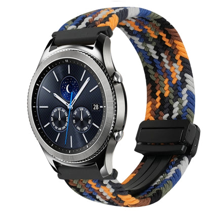 22mm Magnetic Buckle Braided Watch Band, For Samsung Galaxy Gear S3 Classic, For Samsung Galaxy Watch 46mm - DealBuddy
