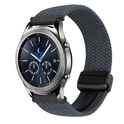 22mm Magnetic Buckle Braided Watch Band, For Samsung Galaxy Gear S3 Classic, For Samsung Galaxy Watch 46mm - DealBuddy