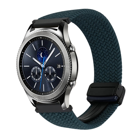 22mm Magnetic Buckle Braided Watch Band, For Samsung Galaxy Gear S3 Classic, For Samsung Galaxy Watch 46mm - DealBuddy