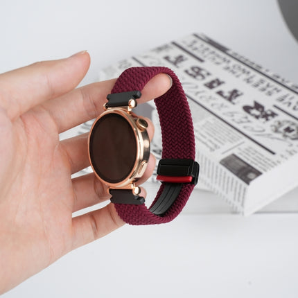 22mm Magnetic Buckle Braided Watch Band, For Samsung Galaxy Gear S3 Frontier, For Samsung Galaxy Watch 3 45mm