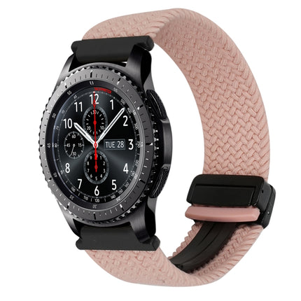 22mm Magnetic Buckle Braided Watch Band, For Samsung Galaxy Gear S3 Frontier, For Samsung Galaxy Watch 3 45mm