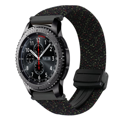 22mm Magnetic Buckle Braided Watch Band, For Samsung Galaxy Gear S3 Frontier, For Samsung Galaxy Watch 3 45mm