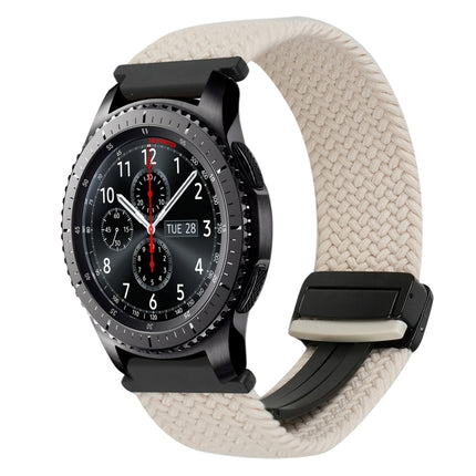 22mm Magnetic Buckle Braided Watch Band, For Samsung Galaxy Gear S3 Frontier, For Samsung Galaxy Watch 3 45mm