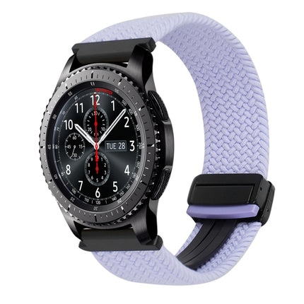 22mm Magnetic Buckle Braided Watch Band, For Samsung Galaxy Gear S3 Frontier, For Samsung Galaxy Watch 3 45mm