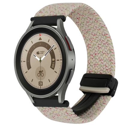 20mm Magnetic Buckle Braided Watch Strap, For Samsung Galaxy Watch 5 Pro, For Samsung Gear Sport - DealBuddy