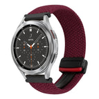 For Samsung Galaxy Watch 4 Classic / Black Sand Red