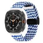 For Samsung Galaxy Watch Ultra 47mm Fold Magnetic Buckle Braided Watch Band - DealBuddy