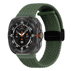 For Samsung Galaxy Watch Ultra 47mm Fold Magnetic Buckle Braided Watch Band