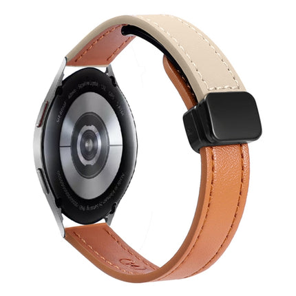 Slim Magnetic Buckle 20mm Microfiber Leather Watch Band, For Samsung Galaxy Watch FE 40mm, For Samsung Galaxy Watch 5 Pro 45mm, For Samsung Gear Sport - DealBuddy