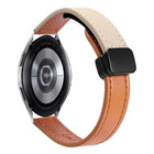 Slim Magnetic Buckle 20mm Microfiber Leather Watch Band, For Samsung Galaxy Watch FE 40mm, For Samsung Galaxy Watch 5 Pro 45mm, For Samsung Gear Sport - DealBuddy
