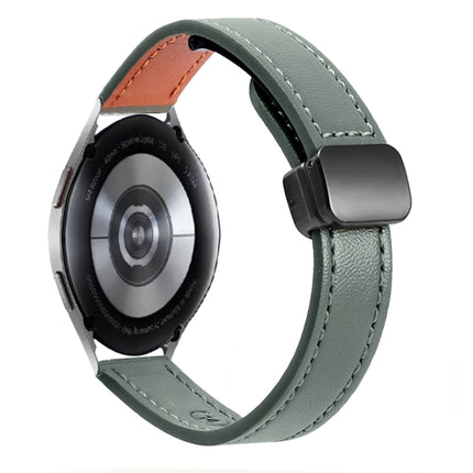 Slim Magnetic Buckle 20mm Microfiber Leather Watch Band, For Samsung Galaxy Watch FE 40mm, For Samsung Galaxy Watch 5 Pro 45mm, For Samsung Gear Sport - DealBuddy