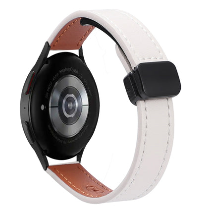 Slim Magnetic Buckle 20mm Microfiber Leather Watch Band, For Samsung Galaxy Watch FE 40mm, For Samsung Galaxy Watch 5 Pro 45mm, For Samsung Gear Sport - DealBuddy
