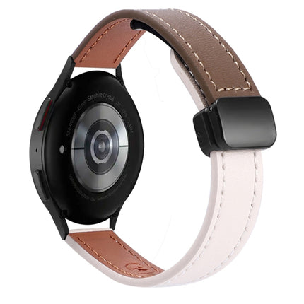 Slim Magnetic Buckle 20mm Microfiber Leather Watch Band, For Samsung Galaxy Watch FE 40mm, For Samsung Galaxy Watch 5 Pro 45mm, For Samsung Gear Sport - DealBuddy