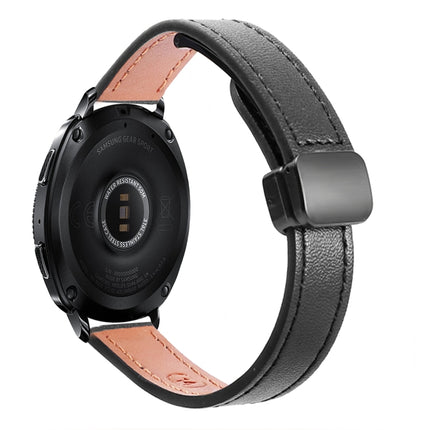Slim Magnetic Buckle 20mm Microfiber Leather Watch Band, For Samsung Galaxy Watch FE 40mm, For Samsung Galaxy Watch 5 Pro 45mm, For Samsung Gear Sport - DealBuddy