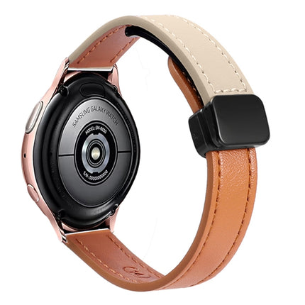 Slim Magnetic Buckle 20mm Microfiber Leather Watch Band, For Samsung Galaxy Watch Active 2, For Samsung Galaxy Watch3 41mm, For Samsung Galaxy Watch Active - DealBuddy