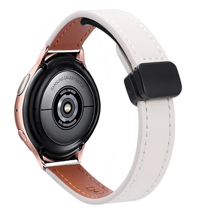 Slim Magnetic Buckle 20mm Microfiber Leather Watch Band, For Samsung Galaxy Watch Active 2, For Samsung Galaxy Watch3 41mm, For Samsung Galaxy Watch Active - DealBuddy