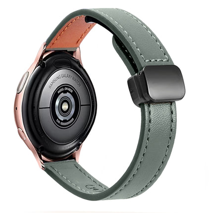 Slim Magnetic Buckle 20mm Microfiber Leather Watch Band, For Samsung Galaxy Watch Active 2, For Samsung Galaxy Watch3 41mm, For Samsung Galaxy Watch Active - DealBuddy