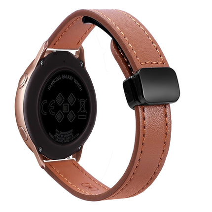 Slim Magnetic Buckle 20mm Microfiber Leather Watch Band, For Samsung Galaxy Watch Active 2, For Samsung Galaxy Watch3 41mm, For Samsung Galaxy Watch Active - DealBuddy