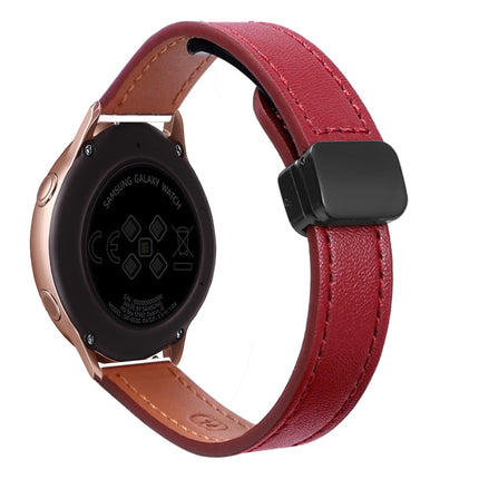 Slim Magnetic Buckle 20mm Microfiber Leather Watch Band, For Samsung Galaxy Watch Active 2, For Samsung Galaxy Watch3 41mm, For Samsung Galaxy Watch Active - DealBuddy