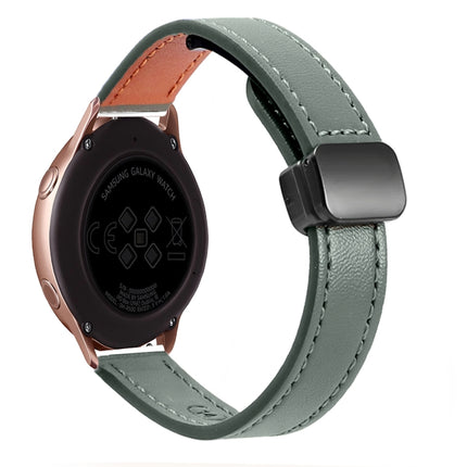 Slim Magnetic Buckle 20mm Microfiber Leather Watch Band, For Samsung Galaxy Watch Active 2, For Samsung Galaxy Watch3 41mm, For Samsung Galaxy Watch Active - DealBuddy