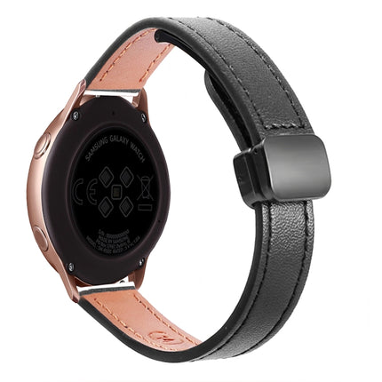 Slim Magnetic Buckle 20mm Microfiber Leather Watch Band, For Samsung Galaxy Watch Active 2, For Samsung Galaxy Watch3 41mm, For Samsung Galaxy Watch Active - DealBuddy