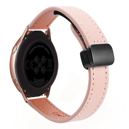 Slim Magnetic Buckle 20mm Microfiber Leather Watch Band, For Samsung Galaxy Watch Active 2, For Samsung Galaxy Watch3 41mm, For Samsung Galaxy Watch Active - DealBuddy