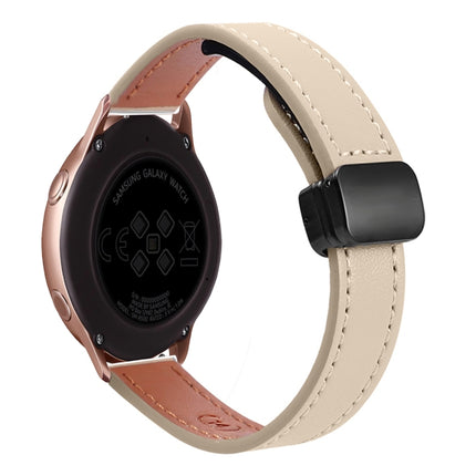 Slim Magnetic Buckle 20mm Microfiber Leather Watch Band, For Samsung Galaxy Watch Active 2, For Samsung Galaxy Watch3 41mm, For Samsung Galaxy Watch Active - DealBuddy