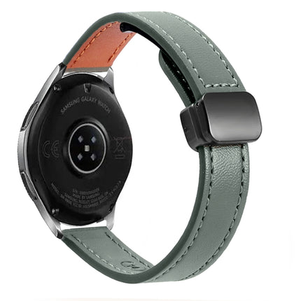 Slim Magnetic Buckle 20mm Microfiber Leather Watch Band, For Samsung Galaxy Watch 42mm, For Samsung Gear S2 Classic, For Samsung Galaxy Watch 7 40 / 44mm - DealBuddy