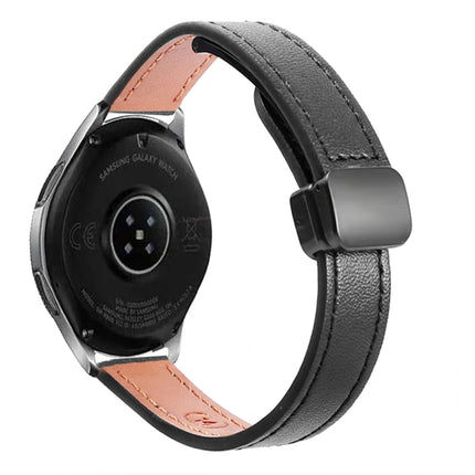 Slim Magnetic Buckle 20mm Microfiber Leather Watch Band, For Samsung Galaxy Watch 42mm, For Samsung Gear S2 Classic, For Samsung Galaxy Watch 7 40 / 44mm - DealBuddy