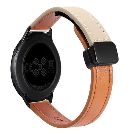 Slim Magnetic Buckle 20mm Microfiber Leather Watch Band, For Samsung Galaxy Watch 42mm, For Samsung Gear S2 Classic, For Samsung Galaxy Watch 7 40 / 44mm - DealBuddy