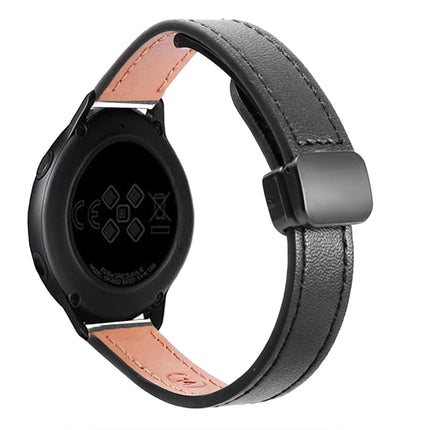 Slim Magnetic Buckle 20mm Microfiber Leather Watch Band, For Samsung Galaxy Watch 42mm, For Samsung Gear S2 Classic, For Samsung Galaxy Watch 7 40 / 44mm - DealBuddy