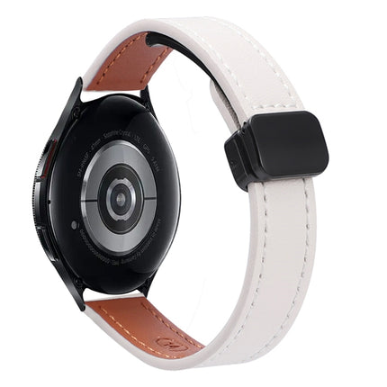 Slim Magnetic Buckle 20mm Microfiber Leather Watch Band, For Samsung Galaxy Watch 6 Classic 43 / 47mm, For Samsung Galaxy Watch 6 40 / 44mm, For Samsung Galaxy Watch 5 40 / 44mm - DealBuddy